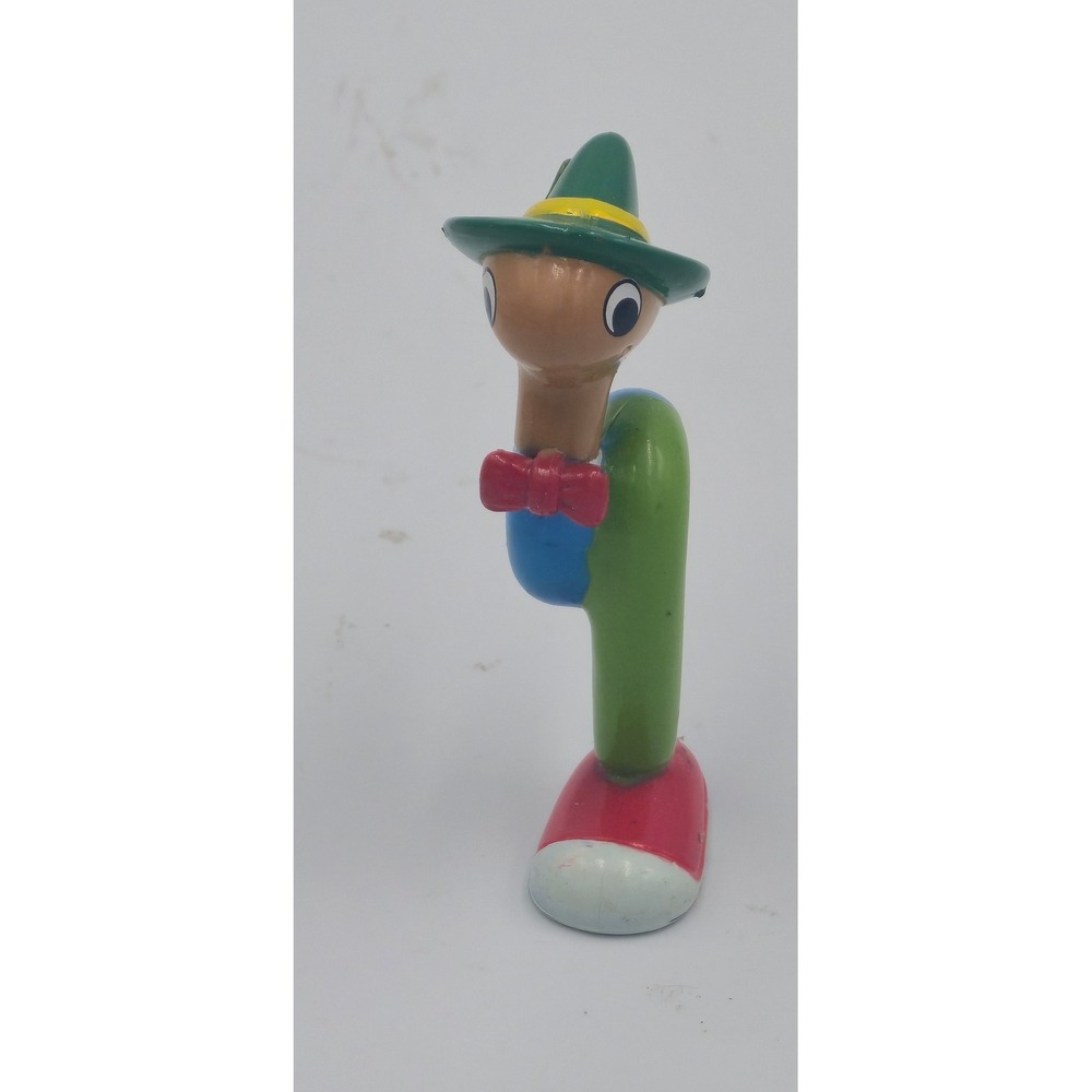 Vintage 1995 Tomy Richard Scarry Lowly Worm PVC Figure Busy World Toy 2.5 Inch